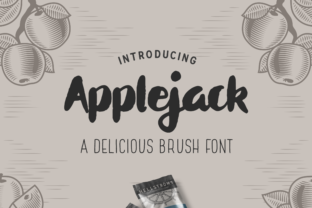 Applejack: A Script Font for Crafters and Product Creators