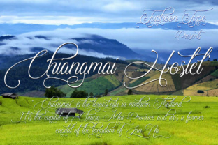 Chiangmai Hostel: A Script Font for Campaign Creativity