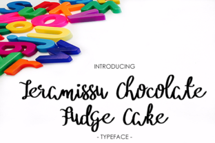Font Choice That Speaks Volumes: Tiramisu Chocolate Fudge Cake in Action