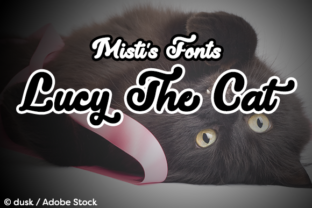 Lucy the Cat: A Script Font for Crafters and Designers