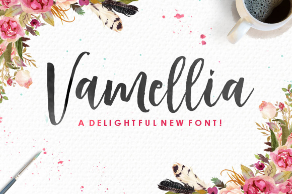 Vamellia: A Script Font for Memorable Branding and Campaign Design