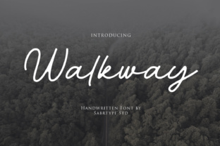 Walkway: A Handwritten Font for Creative Crafters